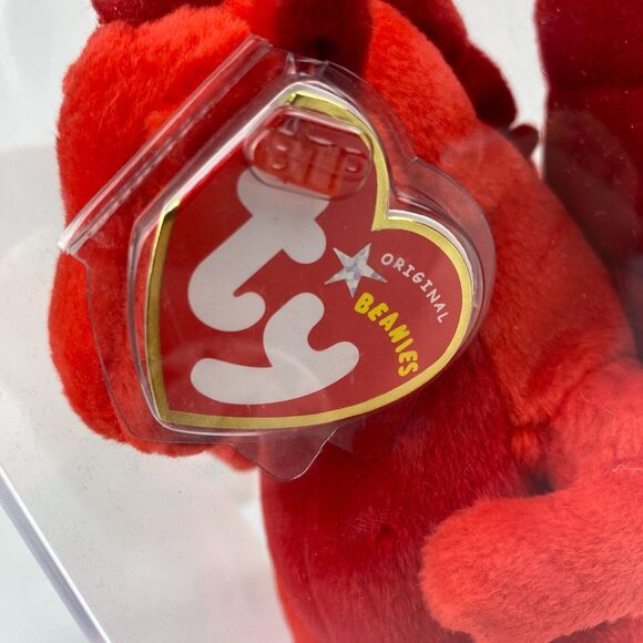 Ty Beanie Baby Y DDRAIG GOCH Red Dragon UK EXCLUSIVE! MWMT Beckys TRUE BLUE Auth - Picture 9 of 13